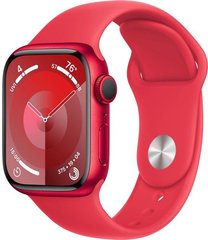 Apple Watch 9 41mm Red Sport Band (S/M) (MRXG3)